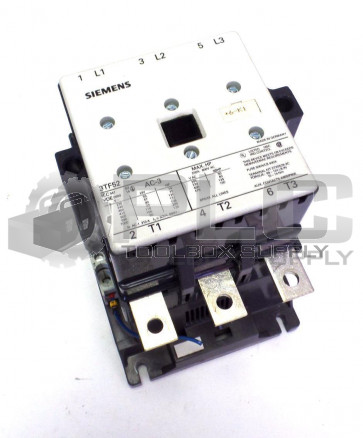 SIEMENS 3TF52 3-POLE CONTACTOR 3TF5222-0AL2 230 VAC