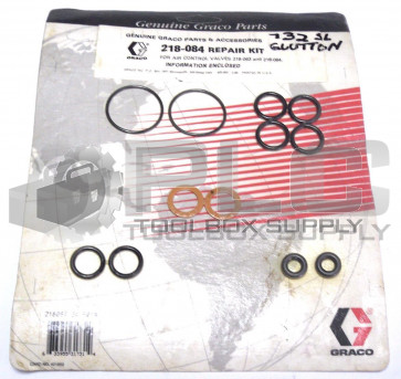 NEW GRACO 218-084 REPAIR KIT FOR AIR CONTROL VALVES 218-063 AND 218-064 GLUTTON