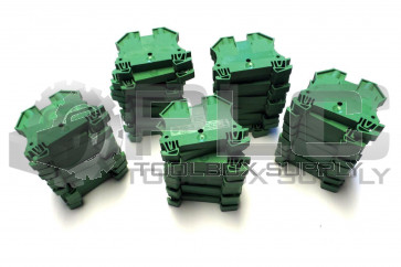 NEW ALLEN BRADLEY LOT OF 50 1492-J6 TERMINAL BLOCKS GREEN