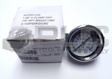 NEW NORDSON 901228 NOR901228 AIR GAUGE 0-100PSI 0-7KG