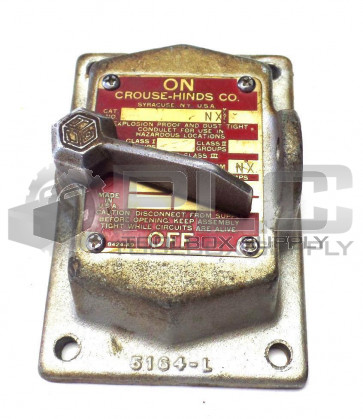CROUSE HINDS 5164-L EFSC-1129 EFSC1129 ON/OFF OPERATED FRONT SWITCH NX