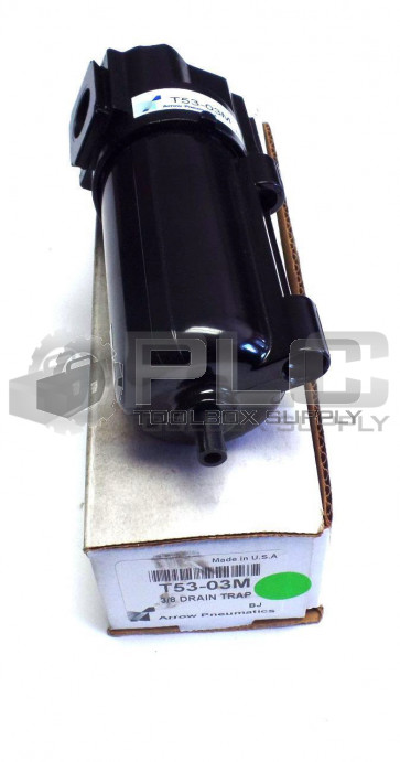 NEW ARROW PNEUMATICS T53-03M  3/8 DRAIN TRAP