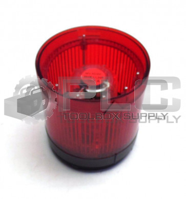 ALLEN BRADLEY 855T-B24TL4 STACK LIGHT BLACK HOUSING 24VAC RED LENS
