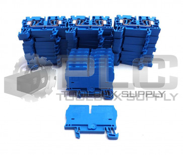 LOT OF 37 ALLEN BRADLEY 1492-L4 SPRING CLAMP TERMINAL BLOCK