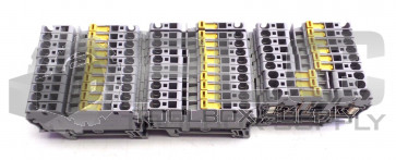 LOT OF 29 ALLEN BRADLEY 1492-LKD3 KNIFE DISCONNECT FEED-THROUGH