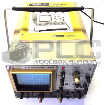 BK PRECISION OSCILLOSCOPE 1477 15MHZ DUAL TRACE TRIGGERED SWEEP W/ MANUAL