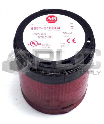 ALLEN BRADLEY 855T-B10BR4 CONTROL TOWER STACK LIGHT RED STROBE