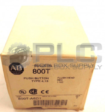 NEW ALLEN BRADLEY 800T-A6D1 PUSHBUTTON SER.T 800TA6D1
