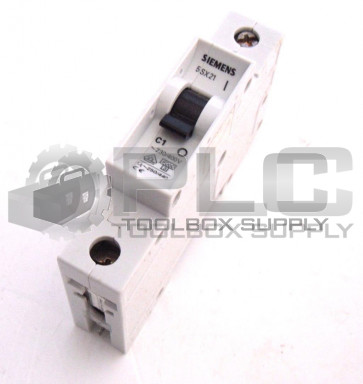 NEW SIEMENS 5SX2 101-7 CIRCUIT BREAKER 1AMP 1P 5SX21 C1