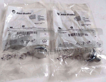 NEW ALLEN BRADLEY 800F-P7 CLEAR PILOT LIGHT LOT OF 2