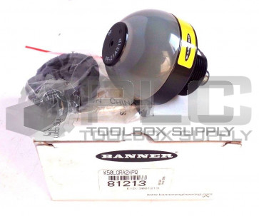 NEW BANNER K50LGRA2XPQ LIGHT WITH SENSOR 81213