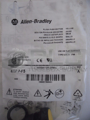 NEW ALLEN BRADLEY 800FP-F5 PUSH BUTTON SER A