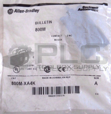 NEW ALLEN BRADLEY 800M-XA4K CONTACT BLOCK SER A