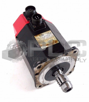 FANUC A06B-0123-B575 #7076 SERVO MOTOR 1.2HP 0.9KW 3000RPM 4.6AMP 127VAC 3PH