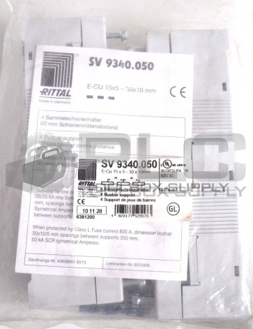NEW RITTAL SV 9340.050 BUSBAR SUPPORT PACK OF FOUR