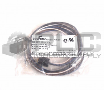 NEW COOPER 5000118-437 MICRO-MINI RECEPTACLE