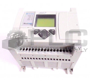 ALLEN BRADLEY 1763-L16BWA SER A  FRN 3 MICROLOGIX 1100 PROCESSOR CONTROLLER