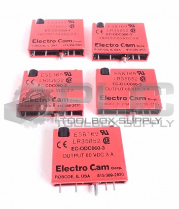 NEW ELECTRO CAM EC-ODC060-3 ECODC0603 OUTPUT RELAY LOT OF 5