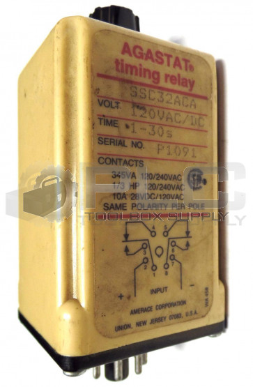 AGASTAT SSC32ACA TIMER 1-30SECS