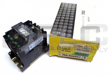 ALLEN BRADLEY 700-R400A2 SER B ELECTRICALLY HELD RELAY BUL-700 TYPE R 240V 60HZ