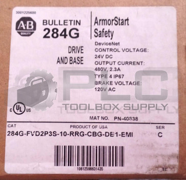 NEW ALLEN BRADLEY 284G-FVD2P3S-10-RRG-CBG-DB1-EMI ARMORSTART 280G-FS-10-RG