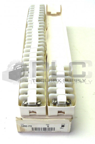 NEW ALLEN BRADLEY 1492-F3 SERIES B TERMINAL BLOCKS 31 PCS