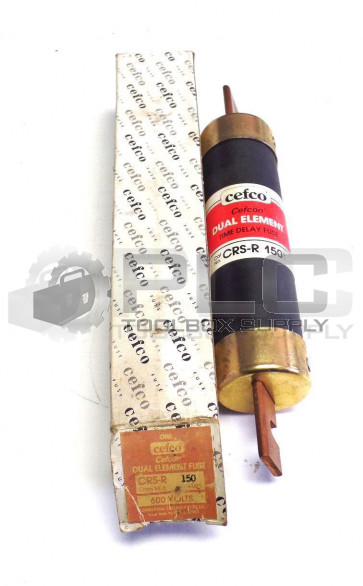NEW CEFCO CRS-R 150 FUSE 150 AMPS 600 V DUAL ELEMENT