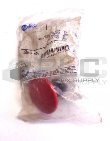 NEW ALLEN BRADLEY 800EP-MJ4 MUSHROOM PUSH BUTTON RED