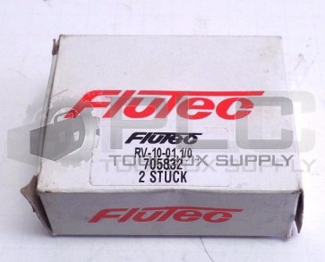NEW FLUTEC RV-10-01.1/0 CHECK VALVE FOR INLINE MOUNTING SIZE-10 BOX OF TWO