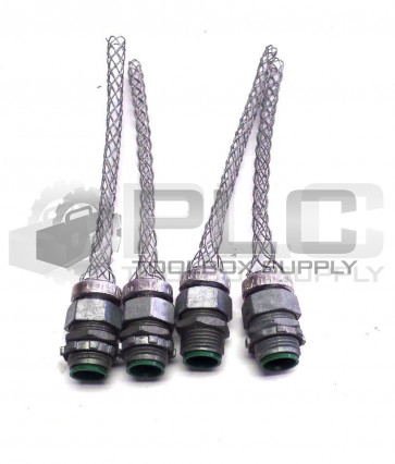 LOT OF 4 NEW FLEXCOR BOX30 WIRE GRIP 1/2INCH .3-.43DIA CABLE