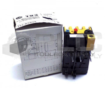 NEW ALLEN BRADLEY 193-BSB80 OVERLOAD RELAY BI-METALLIC 5.5-8AMP 600VAC