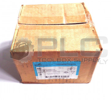 BOX OF 20 NEW CROUSE HINDS 452 SET SCREW EMT EMT CONNECTOR 1''
