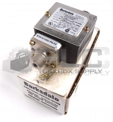NEW BARKSDALE E1H-H-VAC-P6-F2 ECON-O-TROL VACUM ACTUATED SWITCH DIA-SEAL PISTON