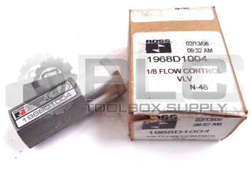 NEW ROSS 1968D1004 CONTROL 1/8IN NPT FLOW CONTROL PNEUMATIC VALVE
