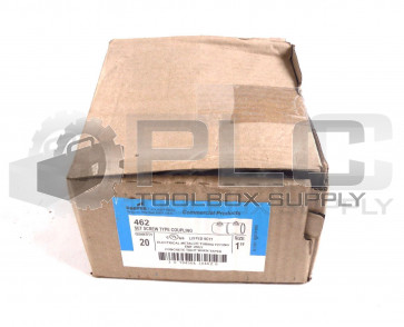 LOT OF 20 NEW COOPER CROUSE HINDS 462 SET SCREW TYPE COUPLING 1" 9C77