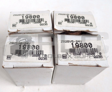 NEW LOT OF 4 TELEMECANIQUE ZB2BV6-24V 24V PILOT LIGHT MODULE