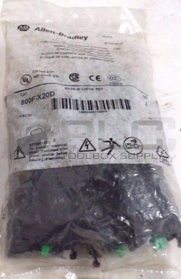 NEW ALLEN BRADLEY 800F-X20D CONTACT CARTRIDGE BLOCK SWITCH PACK OF 10