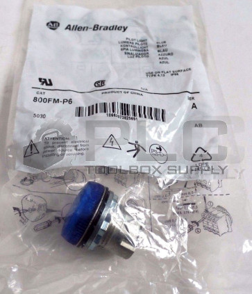 NEW ALLEN BRADLEY 800FM-P6 BLUE PILOT LIGHT