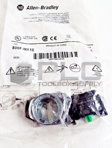 LOT OF 3 NEW ALLEN BRADLEY 800F-MX10 SER A CONTACT CARTRIDGE W/ LATCH 690V