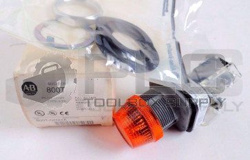 NEW ALLEN BRADLEY 800T-QH24A PILOT LIGHT AMBER 800TQH24A