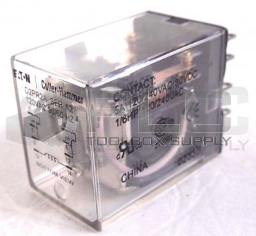 NEW CUTLER HAMMER D2PR2A RELAY SER A2 120VAC 50/60 HZ