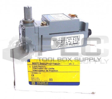 NEW SQAURE D 9007C54B2P10Y19021 LIMIT SWITCH