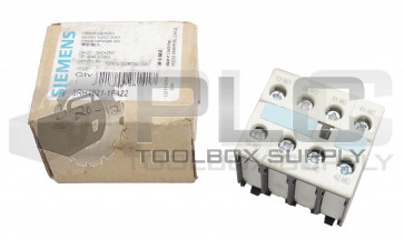 NEW SIEMENS 3RH1921-1FA22 AUXILIARY CONTACT BLOCK