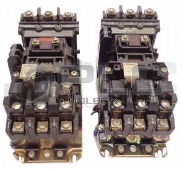 LOT OF 2 ALLEN BRADLEY 509-B0D SIZE 1 /B CONTACTOR W/COIL CB236 509-BOD