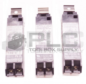 LOT OF 3 NEW ALLEN BRADLEY 595-A SER B AUXILIARY CONTACT SIZES 0-5 600VAC