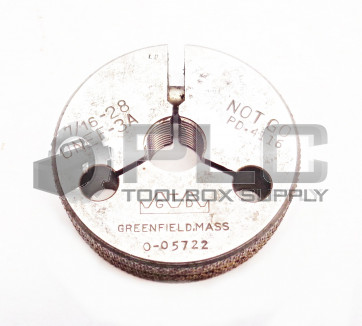 GTD 7/16-28UNEF-3A THREAD RING GAGE NOTGO PD.4116