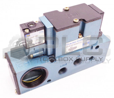 MAC 82A-AA-BKA-TM-DAAP-1DA SOLENOID VALVE w/ TM-DAAP-1DA w/ MANIFOLD BLOCK