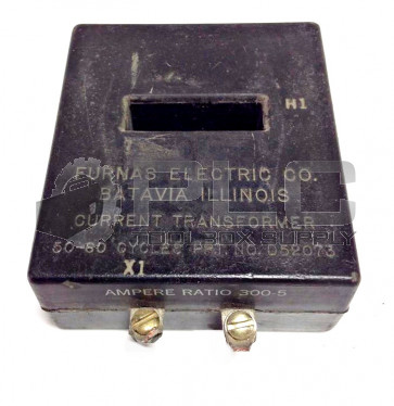 FURNAS D52073 TRANSFORMER CURRENT 300:05A RATIO H1 50-60CYCLE