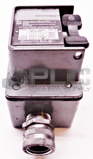 SQUARE D 2510KW20649 MANUAL MOTOR STARTING SWITCH