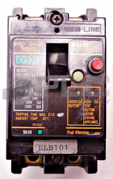NEW FUJI ELECTRIC EG32F-10-30A-100MA CIRCUIT BREAKER 100-240V EG32F1030A100MA
